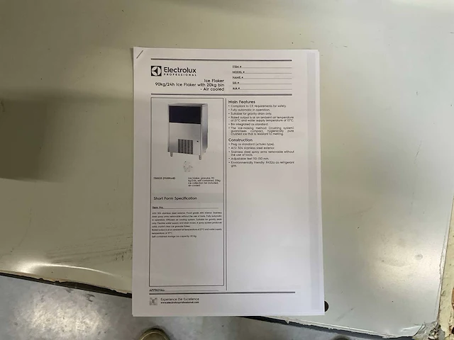 Electrolux 09 ma081 ijsmachine 2011 - afbeelding 3 van  12