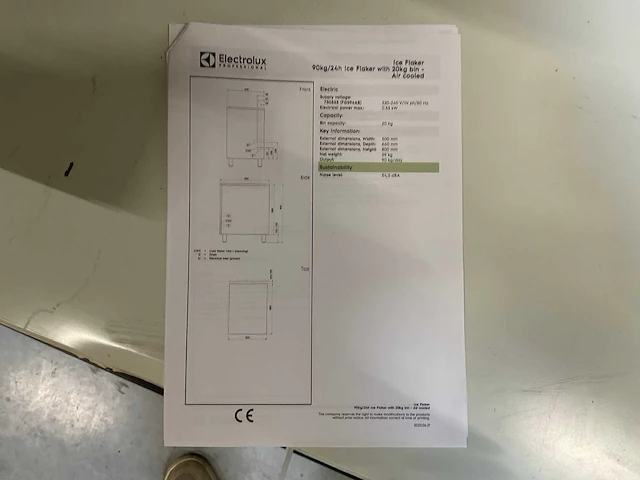 Electrolux 09 ma081 ijsmachine 2011 - afbeelding 4 van  12