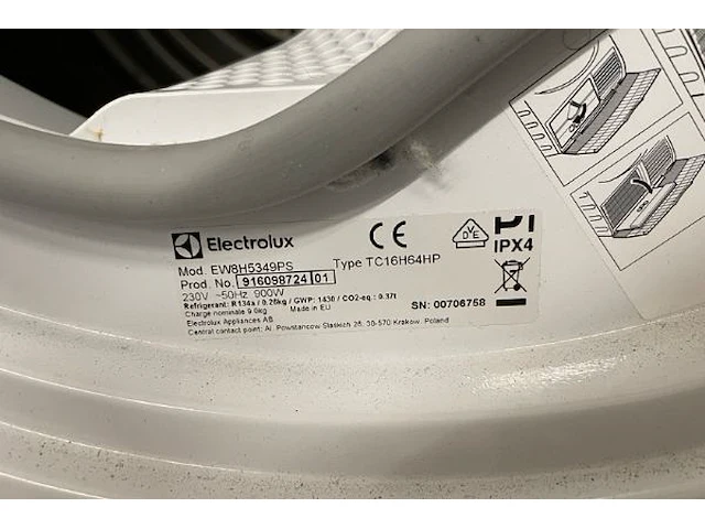 Electrolux condensatiedroogkast - afbeelding 5 van  6