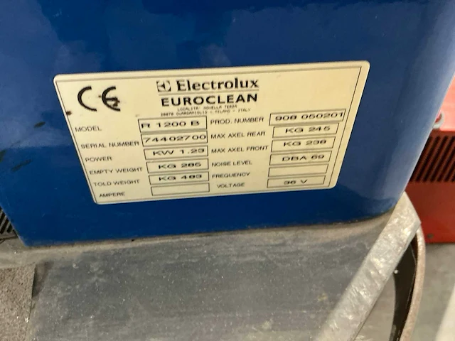 Electrolux euroclean r1200b zelfrijdende veegmachine - afbeelding 9 van  9