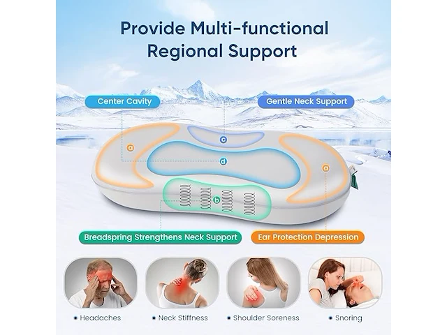 Elegear sleep zero pressure cooling pillow - afbeelding 5 van  5