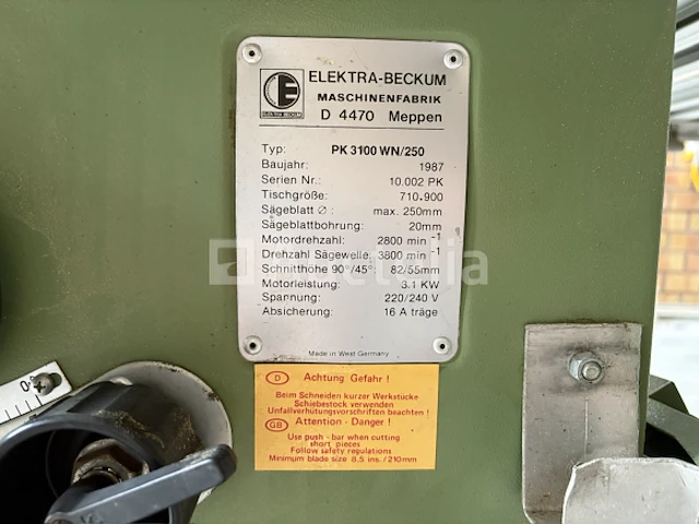Elektra beckum pk250 cirkelzaagtafel - afbeelding 5 van  11