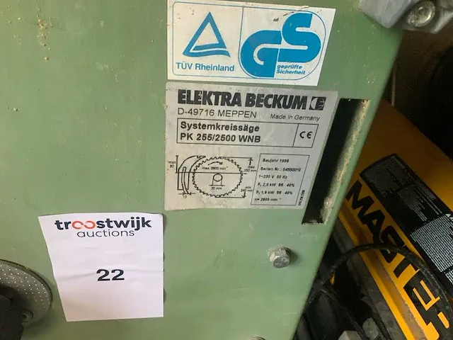 Elektra beckum zaagtafel - afbeelding 2 van  2