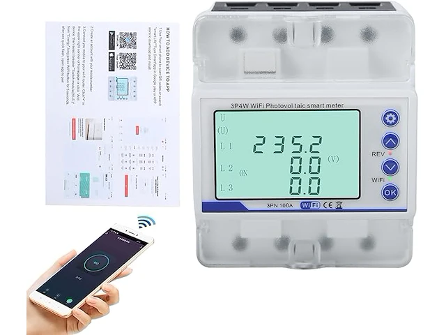 Elektriciteitsmeter 3 fase - afbeelding 1 van  4
