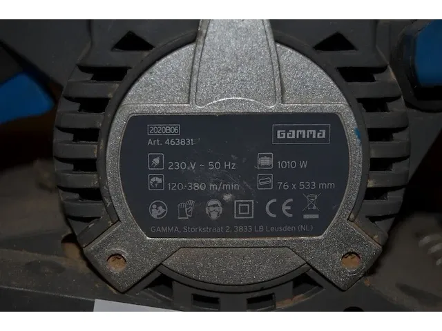 Elektrisch bandschuurmachine gamma 463831 1010w, elektrisch schuurmachine gamma 603737 , elektrisch vlakschuurmachine gamma vs-240hc - afbeelding 2 van  13