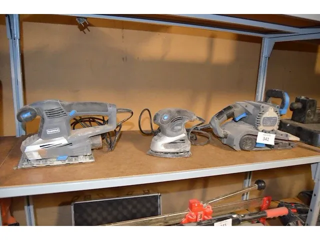 Elektrisch bandschuurmachine gamma 463831 1010w, elektrisch schuurmachine gamma 603737 , elektrisch vlakschuurmachine gamma vs-240hc - afbeelding 1 van  13