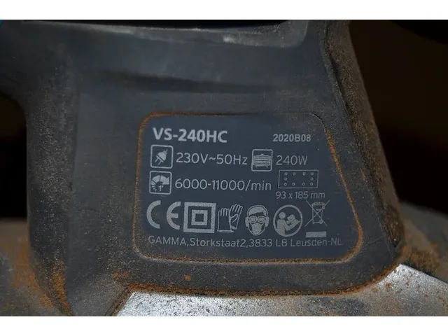 Elektrisch bandschuurmachine gamma 463831 1010w, elektrisch schuurmachine gamma 603737 , elektrisch vlakschuurmachine gamma vs-240hc - afbeelding 9 van  13