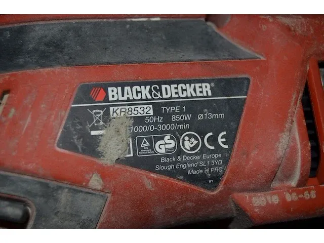 Elektrisch boormachine black&deckers kr8532 in koffer (26) - afbeelding 4 van  4