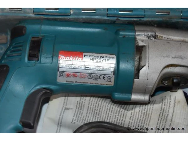 Elektrisch boormachine makita hp2071f - afbeelding 2 van  2