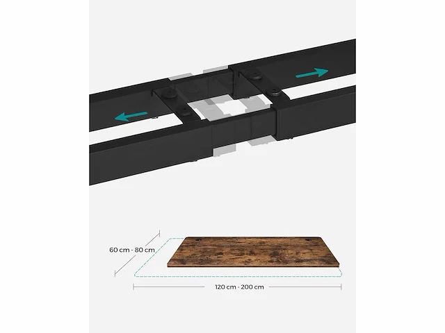 Elektrisch bureauframe, zit-sta bureaupoten, zonder tafelblad - afbeelding 5 van  7