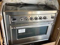 Elektrisch fornuis met inductiekookplaat boretti majestic line mbri90ix - afbeelding 2 van  3
