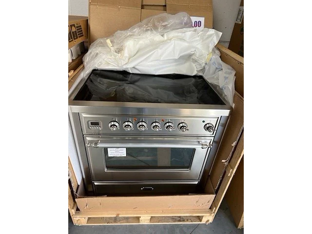 Elektrisch fornuis met inductiekookplaat boretti majestic line mbri90ix - afbeelding 3 van  3