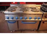 Elektrisch rvs fornuis tecnoinox