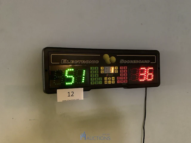 Elektrisch scorebord biljart - afbeelding 1 van  4