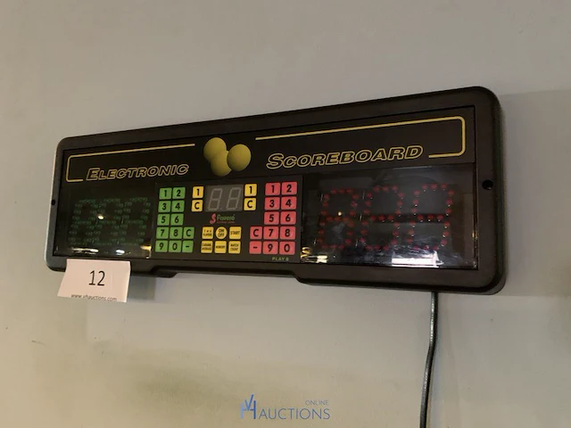 Elektrisch scorebord biljart - afbeelding 3 van  4