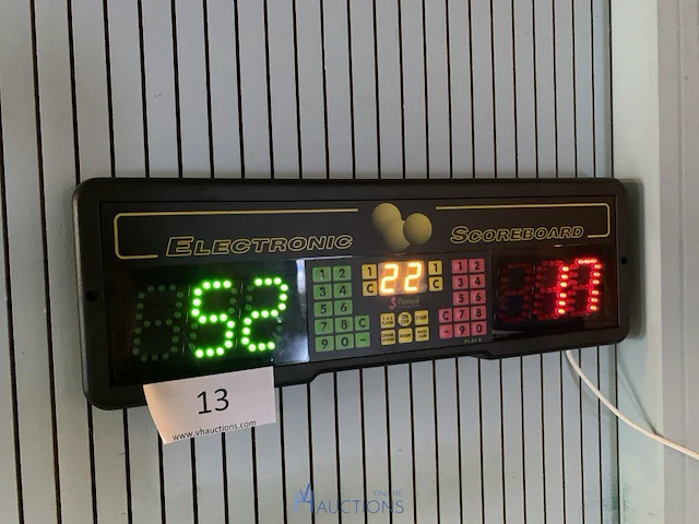 Elektrisch scorebord biljart - afbeelding 2 van  5