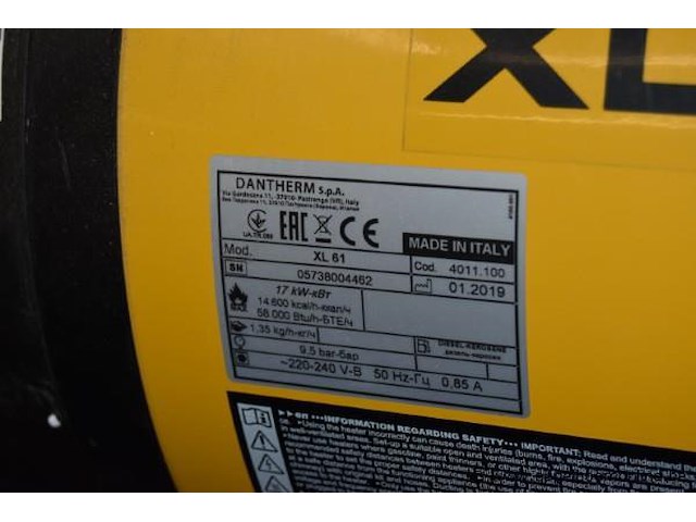 Elektrisch verwarmingselement master, xl 61 - afbeelding 2 van  2