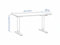 Elektrisch zit/sta-bureau ikea bekant - afbeelding 2 van  8