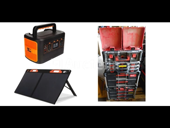Elektrische apparatuur, zonnestation, milwaukee, dewalt....