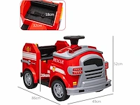 Elektrische auto voor kinderen 1 6v auto voor kinderen met muziek, claxon, elektrisch voertuig met koplampen, zachte start, 3 km / u, voor kinderen van 3 tot 5 jaar - afbeelding 3 van  9