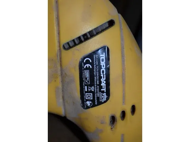 Elektrische bandschuurmachine powerplus pow1270 met slijpsteen, elektrische kettingslijper topcraft xyz276be - afbeelding 5 van  11