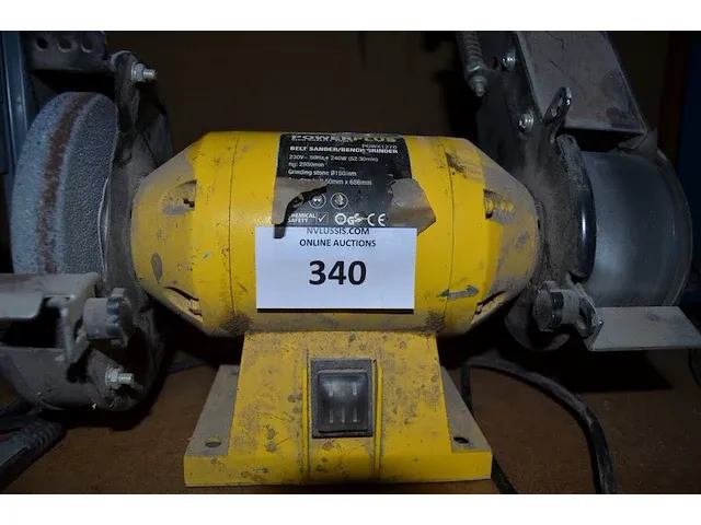 Elektrische bandschuurmachine powerplus pow1270 met slijpsteen, elektrische kettingslijper topcraft xyz276be - afbeelding 6 van  11