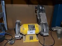 Elektrische bandschuurmachine powerplus pow1270 met slijpsteen, elektrische kettingslijper topcraft xyz276be - afbeelding 7 van  11