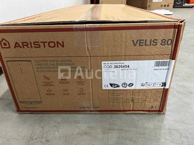 Elektrische boiler 1500w ariston velis tech 80l - afbeelding 1 van  6