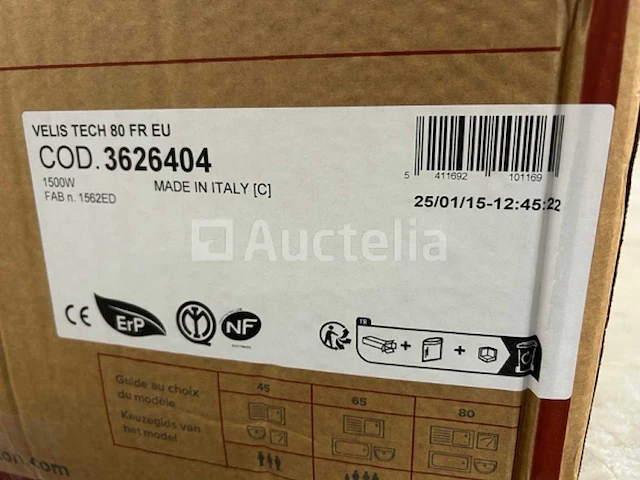 Elektrische boiler 1500w ariston velis tech 80l - afbeelding 4 van  6