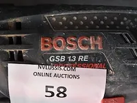 Elektrische boor bosch gsb 13re , schroevendraaierset in koffer , werkkoffer met gerief , werflamp (14,18,21,22) - afbeelding 11 van  12