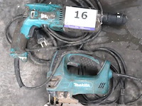 Elektrische boormachine en wipzaag makita, werking niet gekend