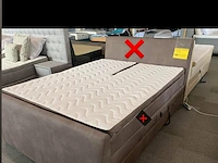 Elektrische boxspring 160x200 taupe kleur - afbeelding 1 van  1