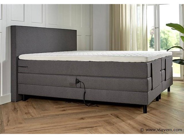 Elektrische boxspring serie verona, afmeting 140 x 200, antraciet - afbeelding 6 van  6