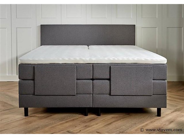 Elektrische boxspring serie verona, afmeting 160 x 200, antraciet - afbeelding 4 van  6
