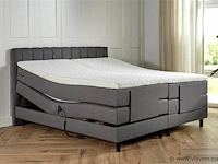 Elektrische boxspring serie vienna, afmeting 160 x 200, antraciet - afbeelding 1 van  6