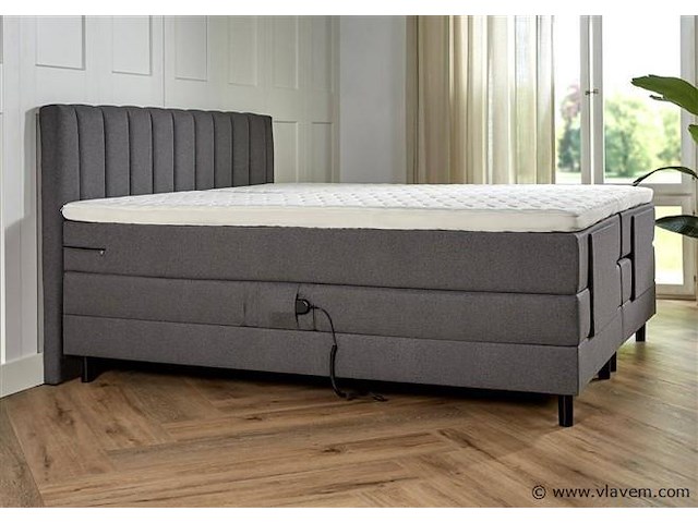 Elektrische boxspring serie vienna, afmeting 160 x 200, antraciet - afbeelding 4 van  6