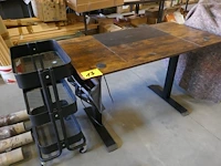 Elektrische bureautafel + kapperstrolley - afbeelding 2 van  5