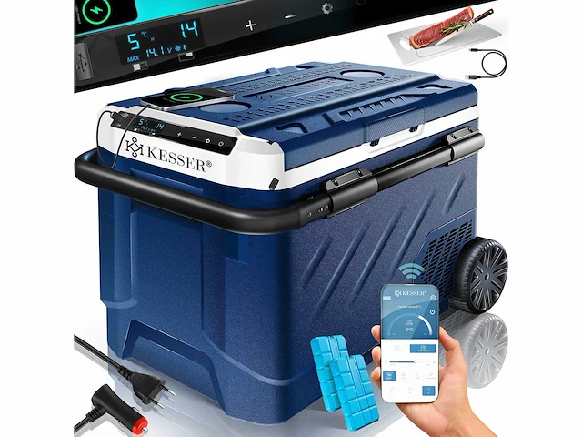 Elektrische compressorkoeler - 41l campingvriezer met touch led - afbeelding 1 van  4