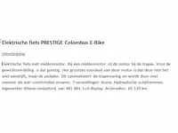 Elektrische fiets prestige columbus e-bike - afbeelding 2 van  2