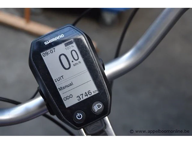Elektrische fiets shimano, inclusief sleutel, 3746km, 702-313, werking niet gekend - afbeelding 2 van  4