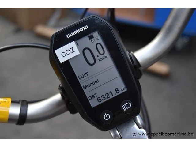 Elektrische fiets shimano, inclusief sleutel, inclusief lader, 6321km, 702-237, werking niet gekend - afbeelding 2 van  4