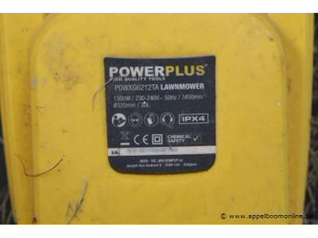 Elektrische grasmaaier powerplus, powxg6212ta - afbeelding 2 van  2