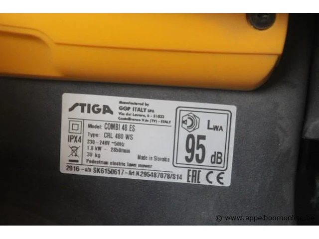 Elektrische grasmachine stiga, combi 48 es - afbeelding 2 van  2