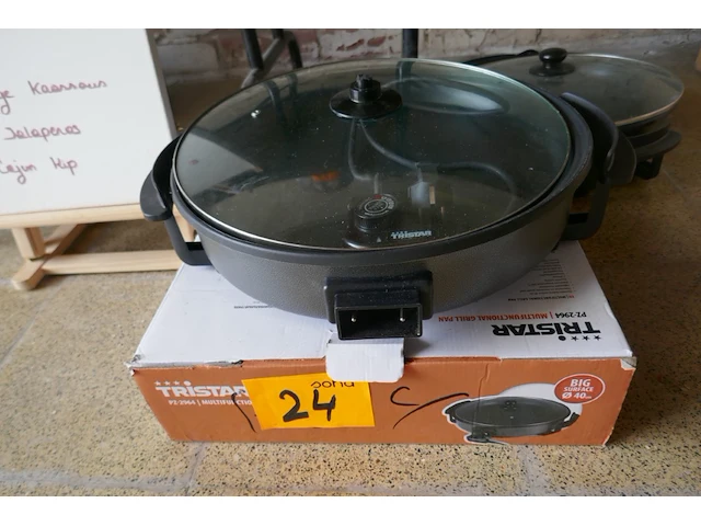 Elektrische grill pannen 2 stuks - afbeelding 2 van  3
