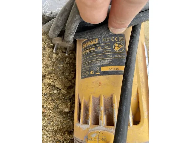 Elektrische haakse slijper dewalt - afbeelding 3 van  3
