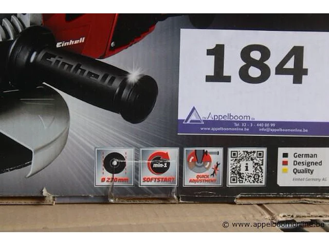 Elektrische haakse slijper einhell, te-ag 230/2000 - afbeelding 2 van  3