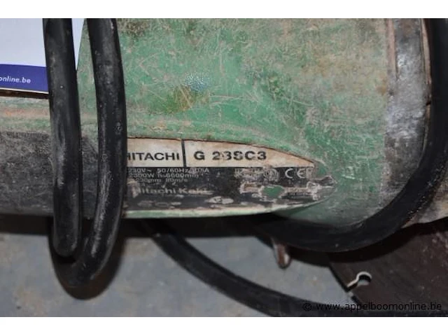 Elektrische haakse slijptol hitachi, g23sc3 - afbeelding 2 van  2