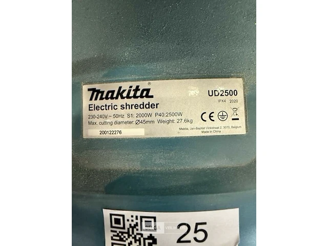 Elektrische hakselaar makita - afbeelding 2 van  2