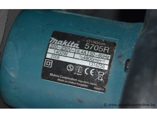 Elektrische handcirkelzaagmachine makita, 57045r - afbeelding 2 van  2