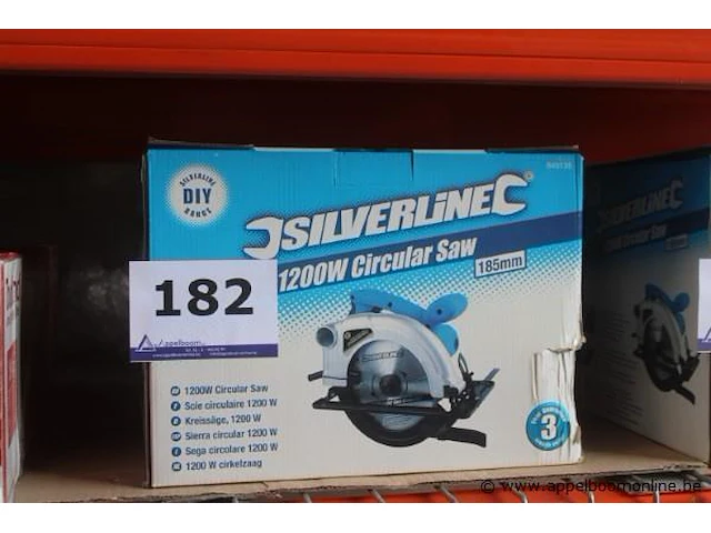 Elektrische handcirkelzaagmachine silverline, 1200w - afbeelding 1 van  2